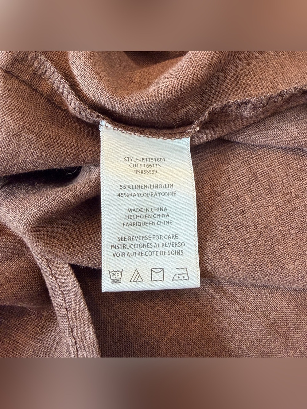Kut From The Kloth Brianna Boxy Shirt Ladies Large In Chocolate Brown - Picture 5 of 11